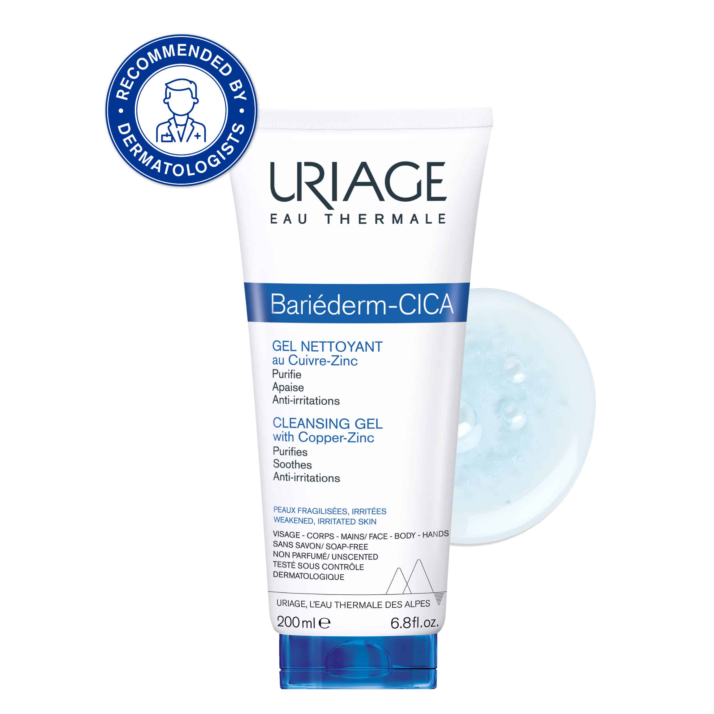 URIAGE - BARIEDERM Cica Gel Nettoyant au Cu-Zn - 200ml